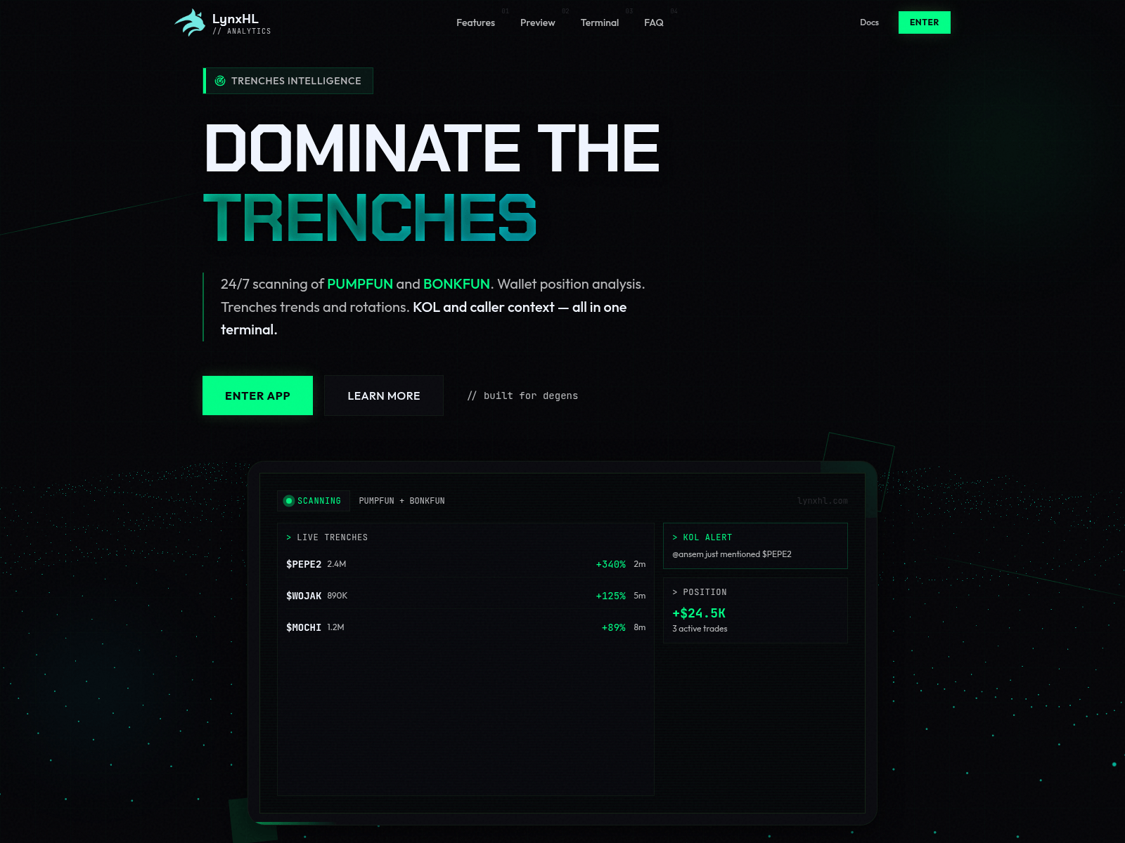 Screenshot of lynxhl.xyz