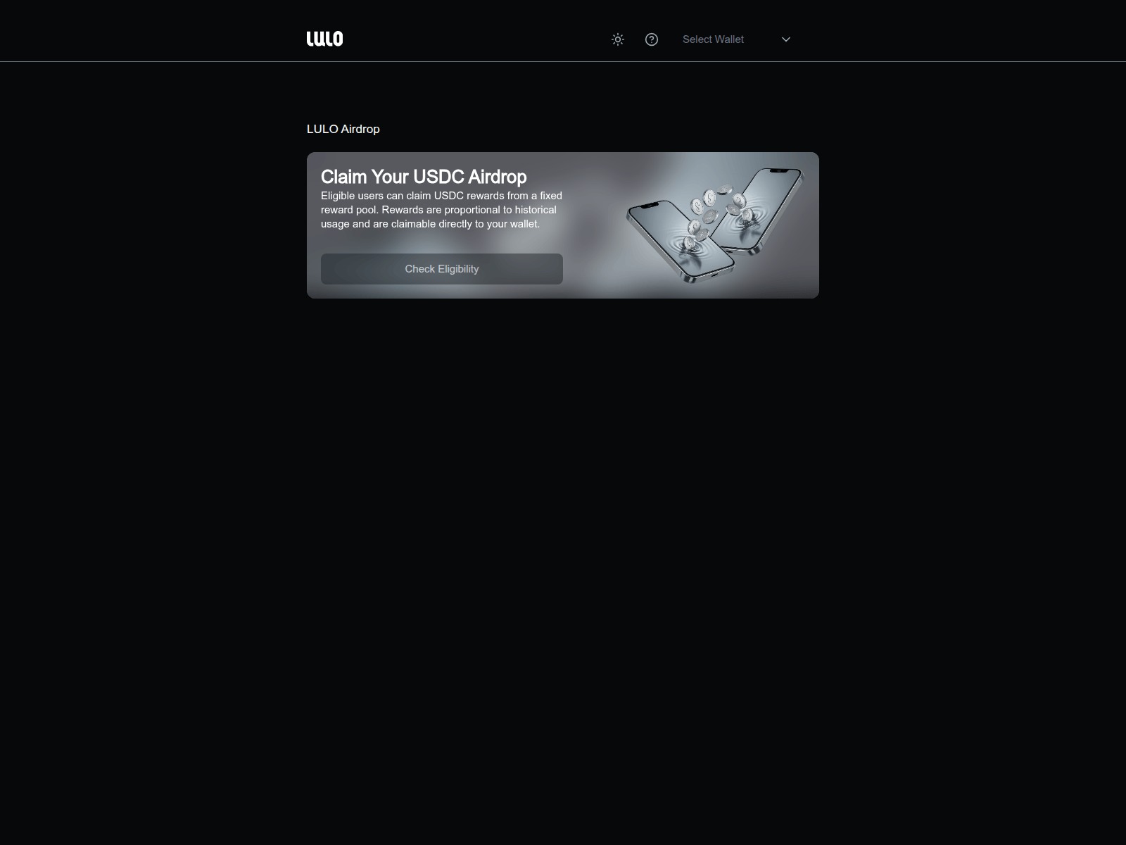 Screenshot of claimlulo.xyz