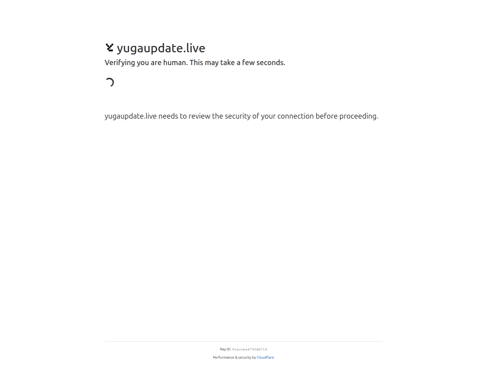 Screenshot of yugaupdate.live