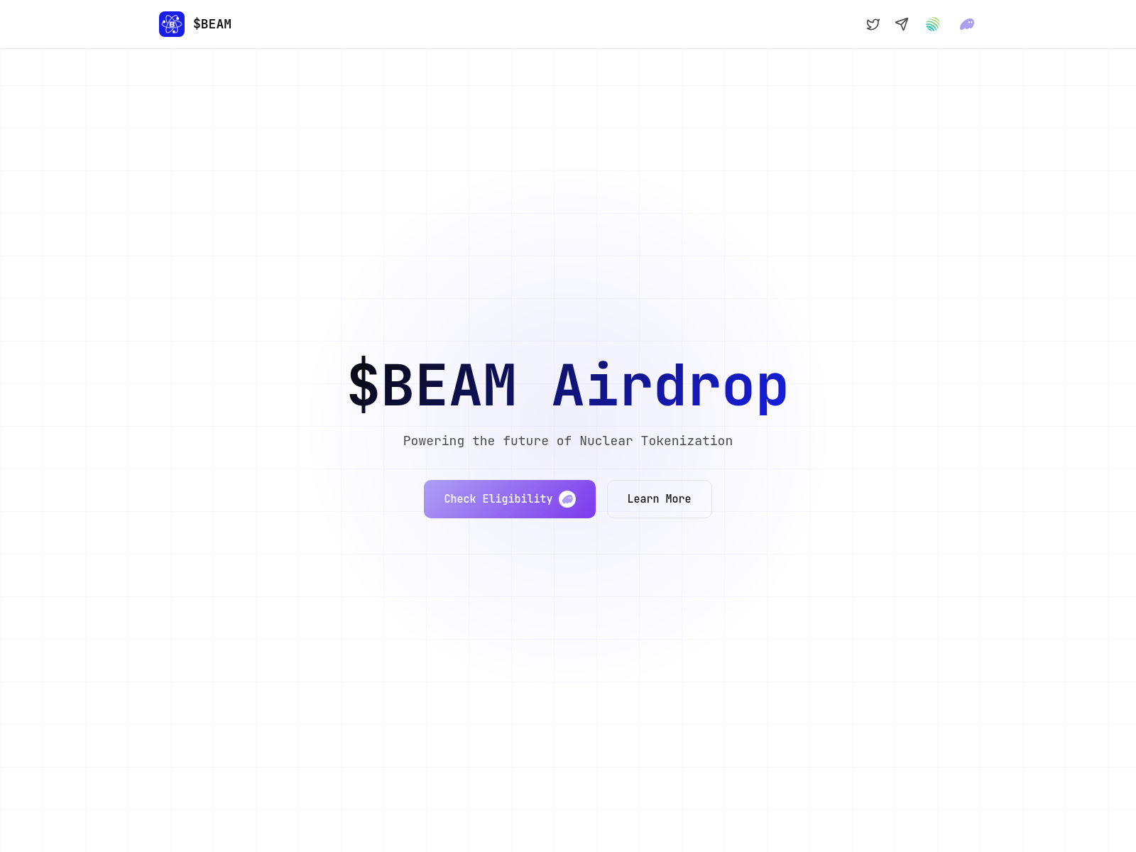 Screenshot of www.nuclearbeam.xyz