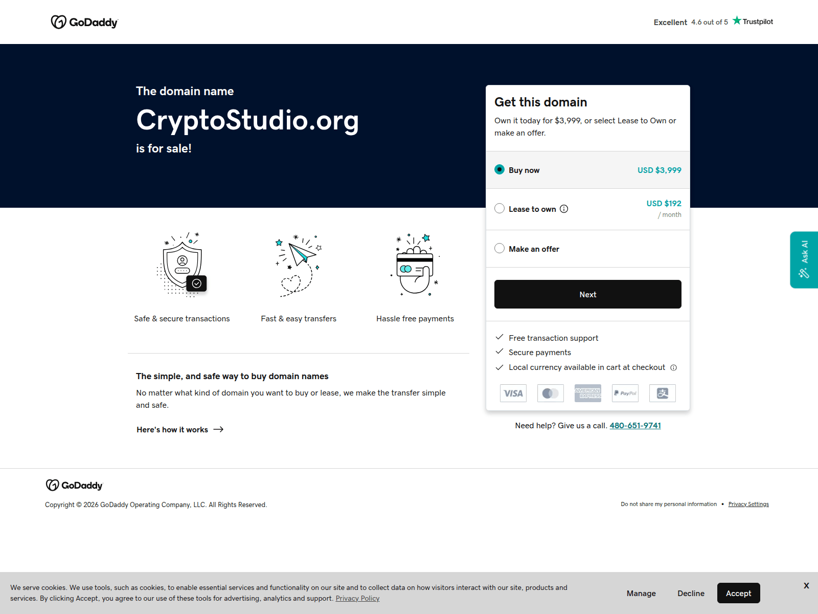 Screenshot of cryptostudio.org