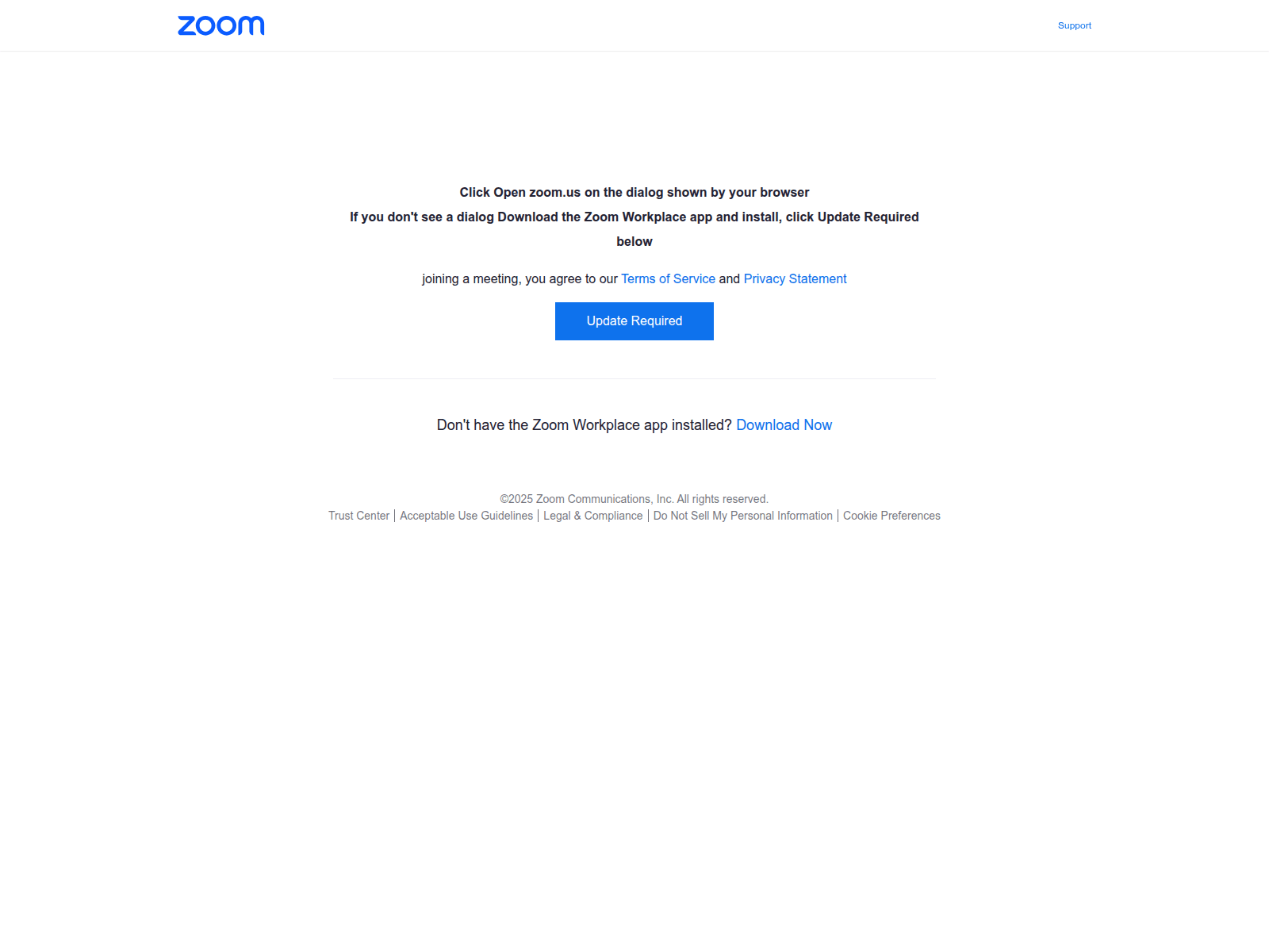 Screenshot of zoommeetings.pages.dev