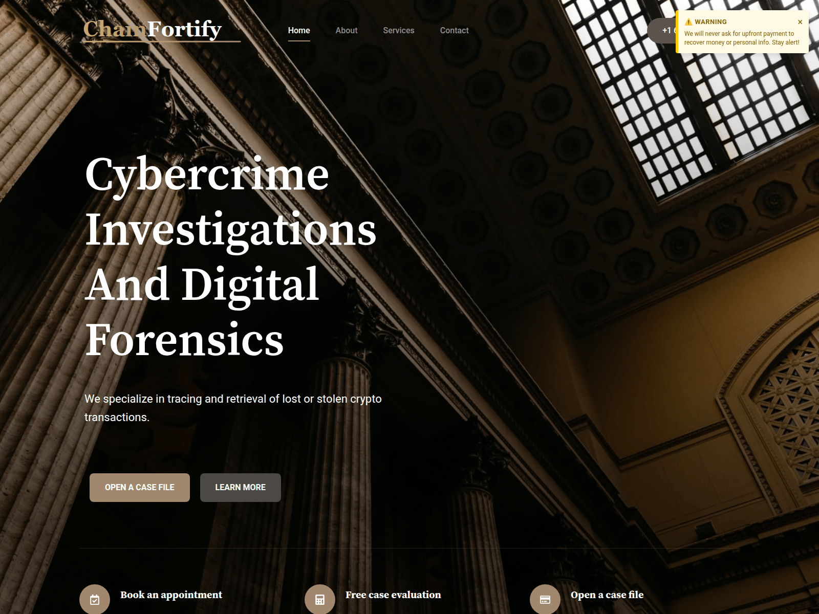 Screenshot of chainfortify.com