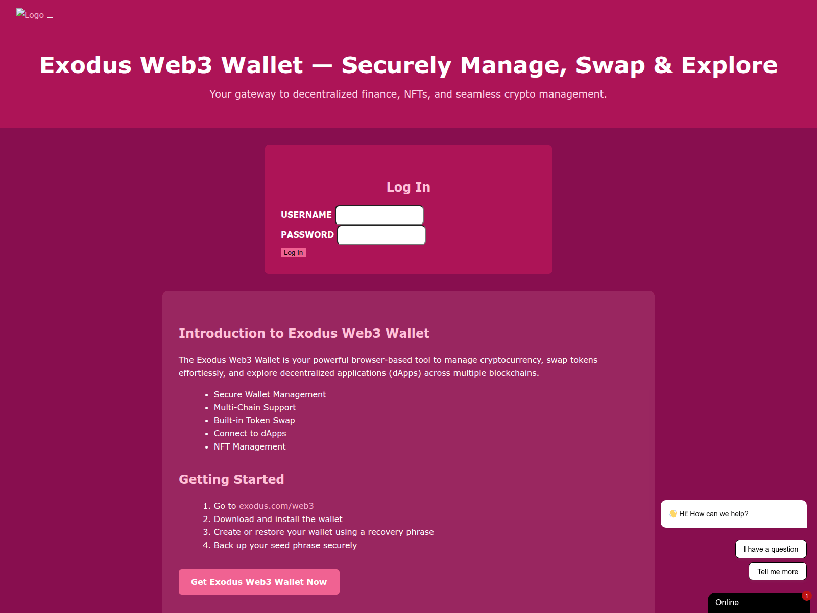 Screenshot of doc-exds-web3.pages.dev