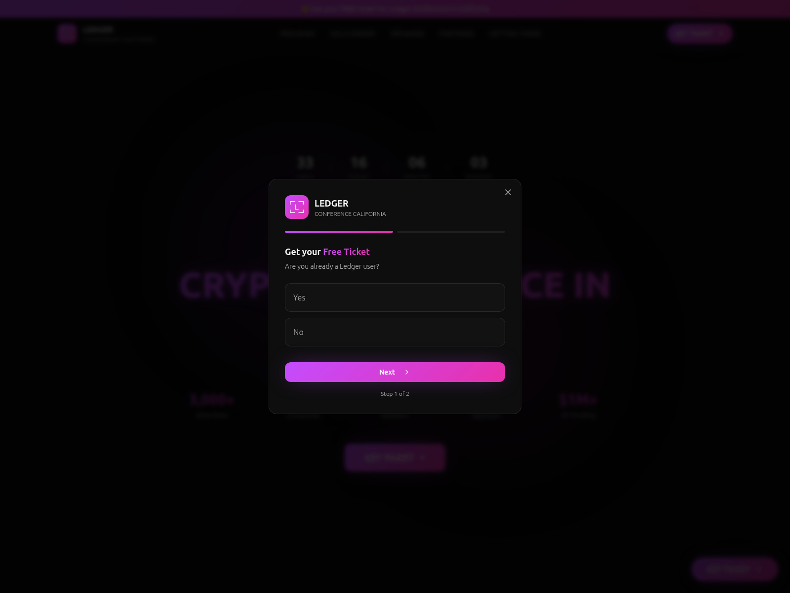 Screenshot of www.nextblocksummit.com