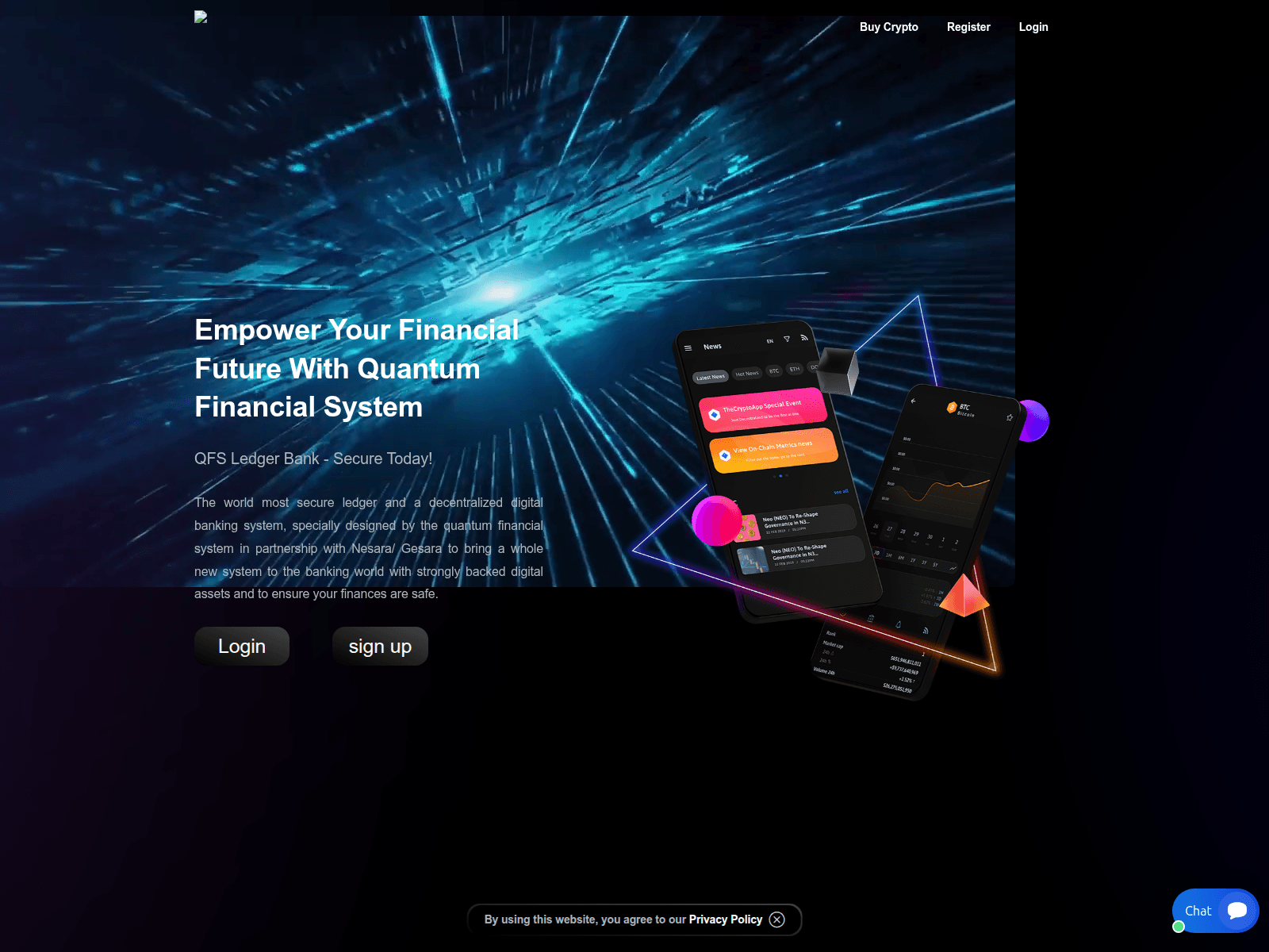 Screenshot of www.qfs-ledgerbank.com