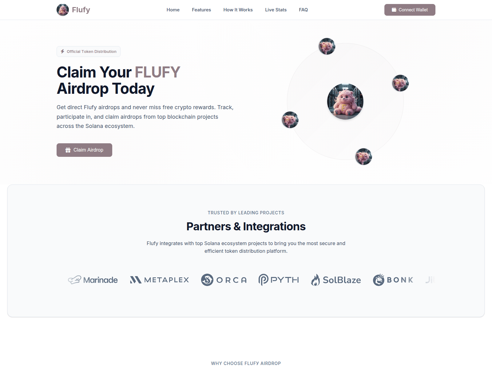 Screenshot of flufy.mintnet.io