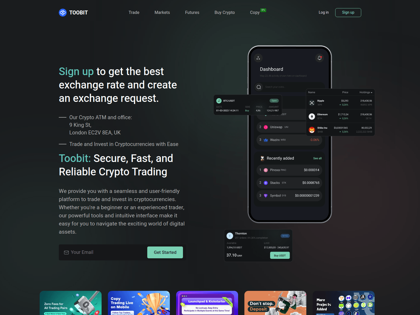 Screenshot of toobit.live