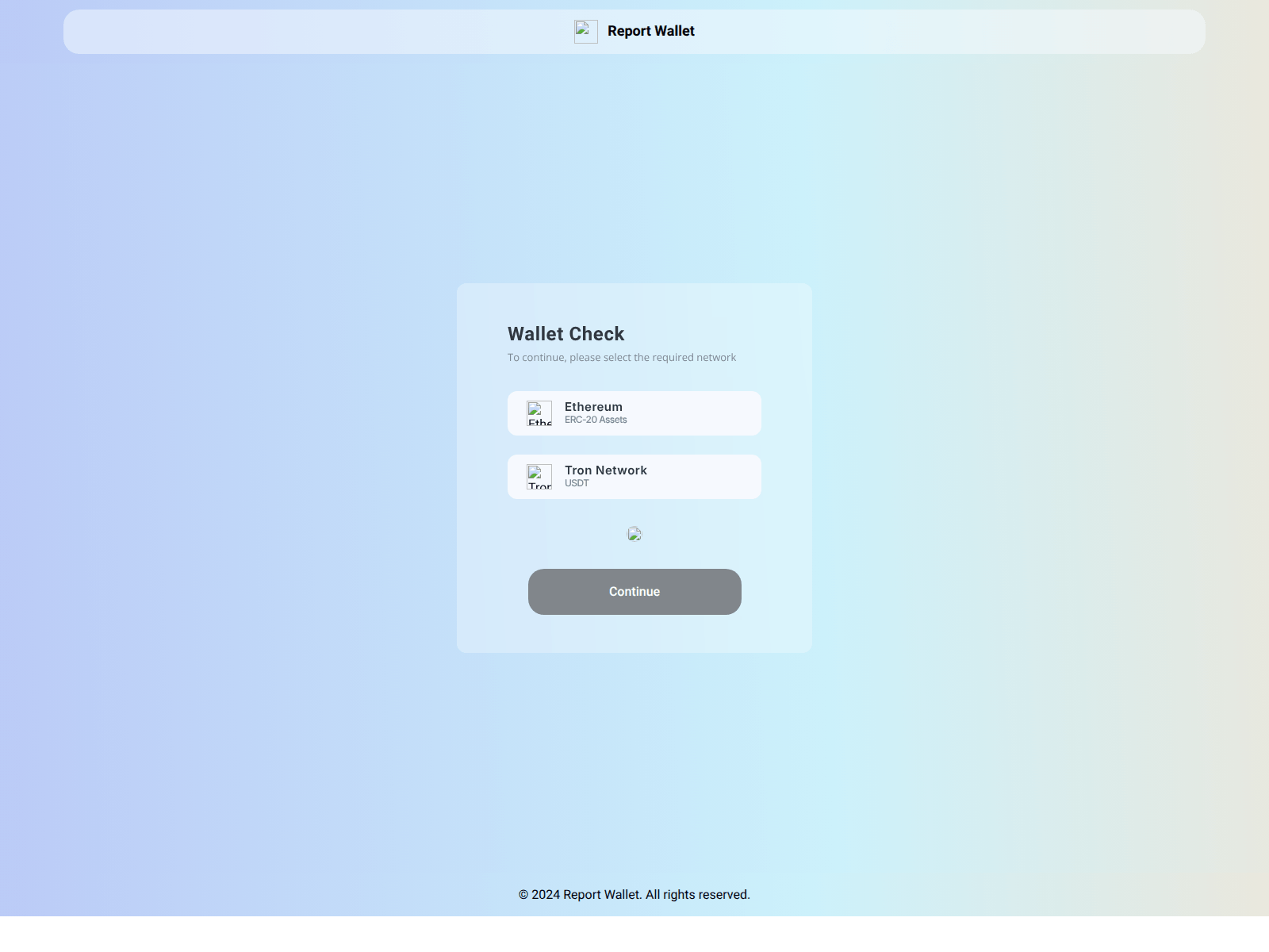 Screenshot of www.wallet-detector.digital