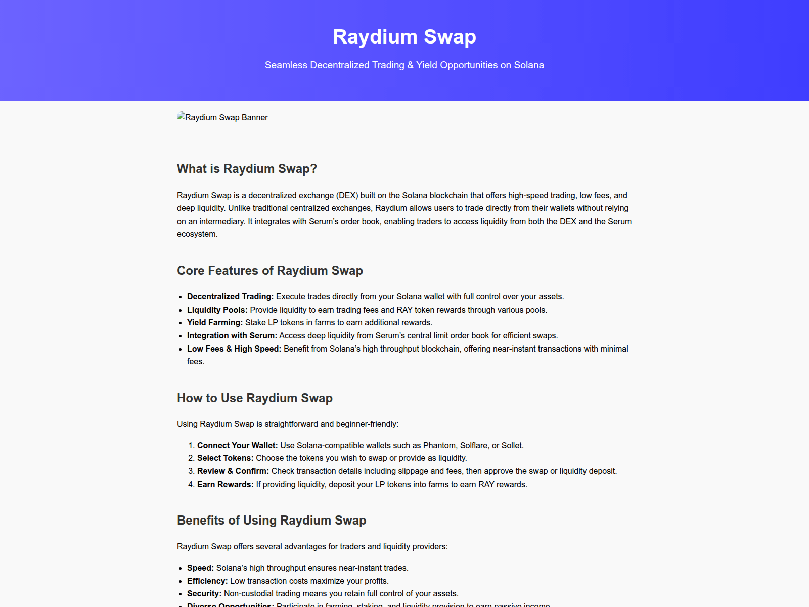 Screenshot of swaap-raydium-en-us.pages.dev