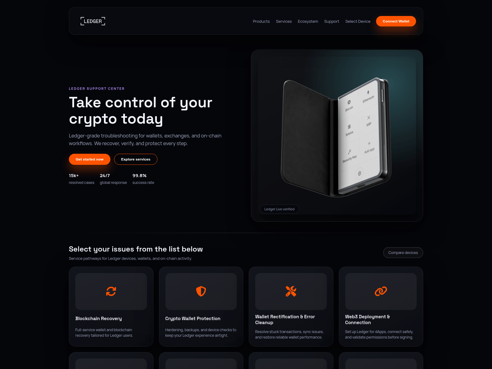 Screenshot of wallet.ledger-connect.site
