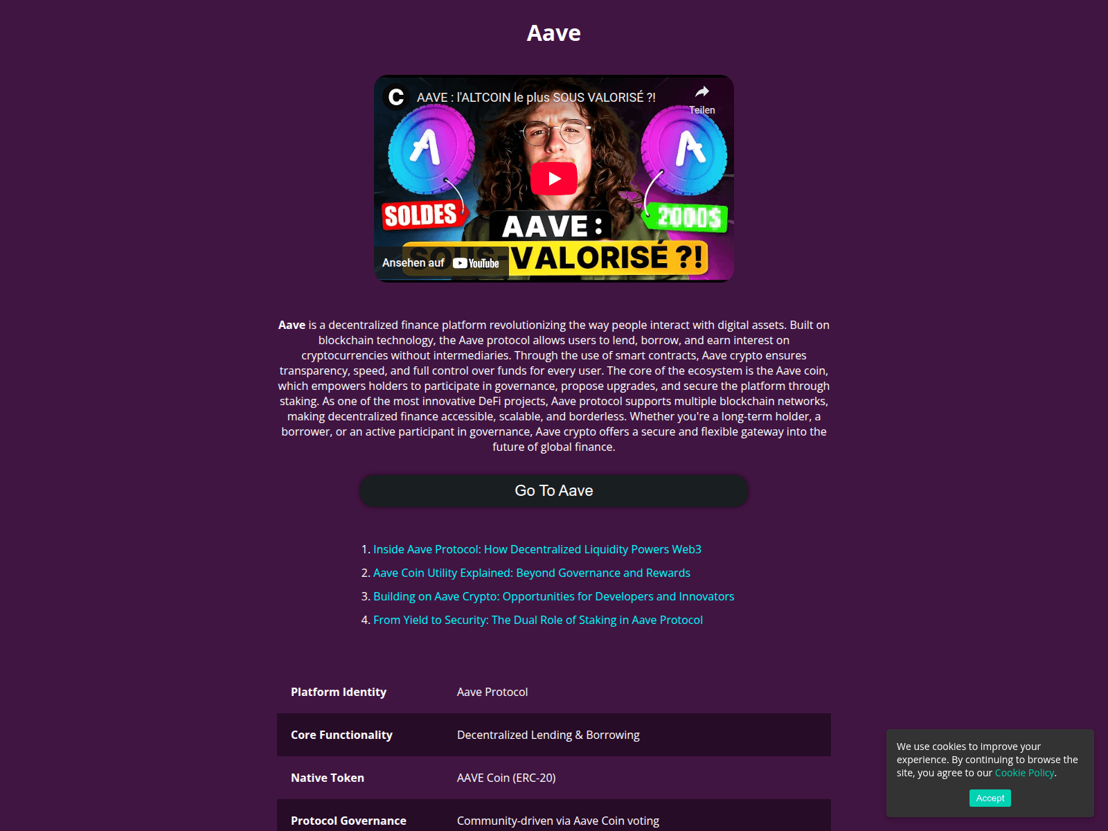 Screenshot of aave-dappx.sh