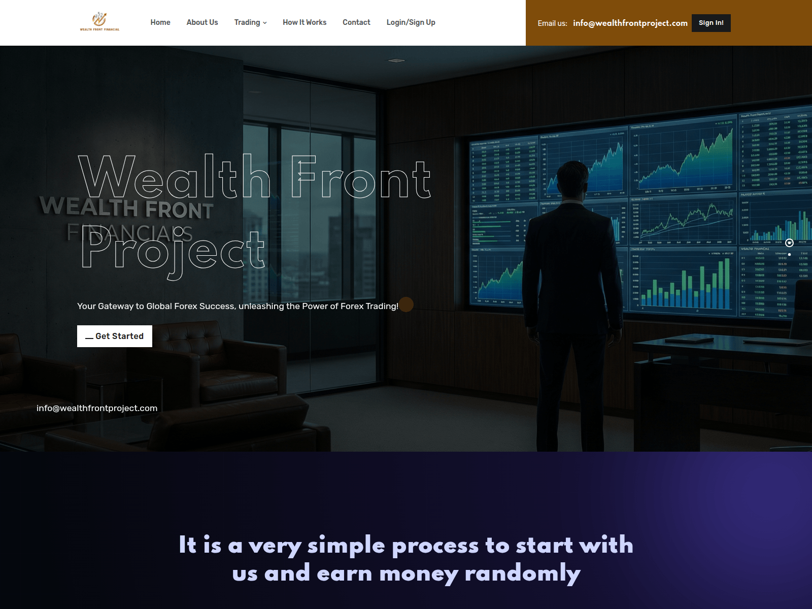 Screenshot of wealthfrontprojects.com