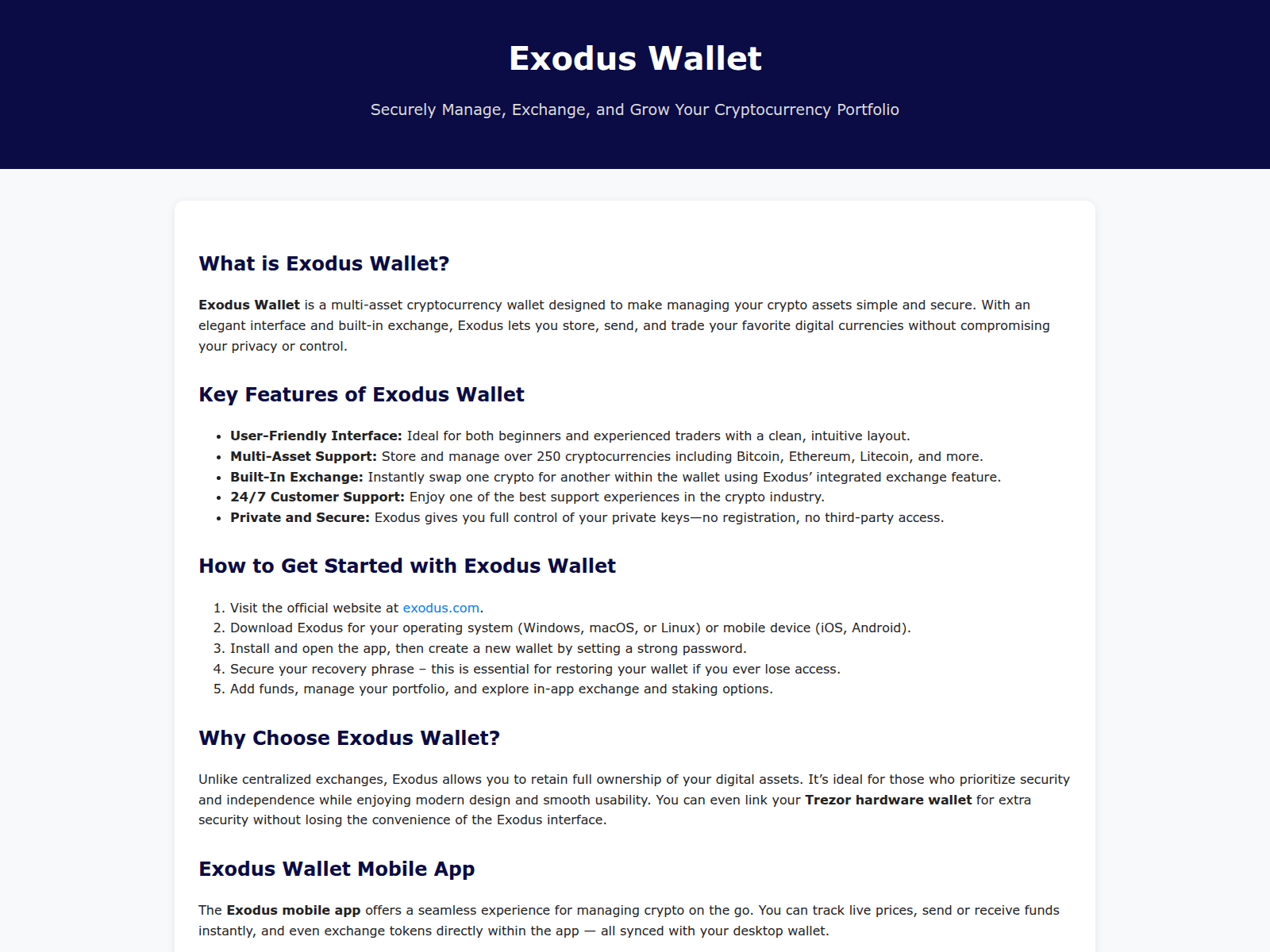 Screenshot of page-com-exodus.pages.dev