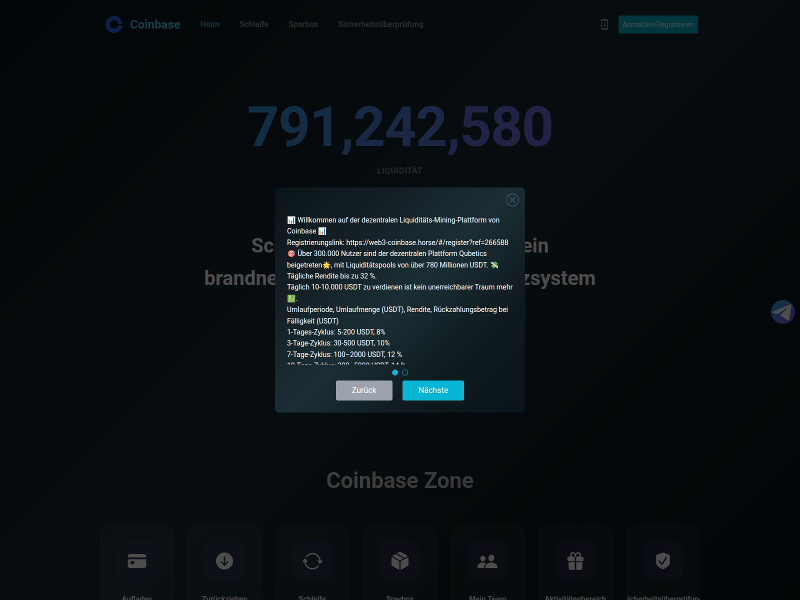 Screenshot of web3-coinbase.top