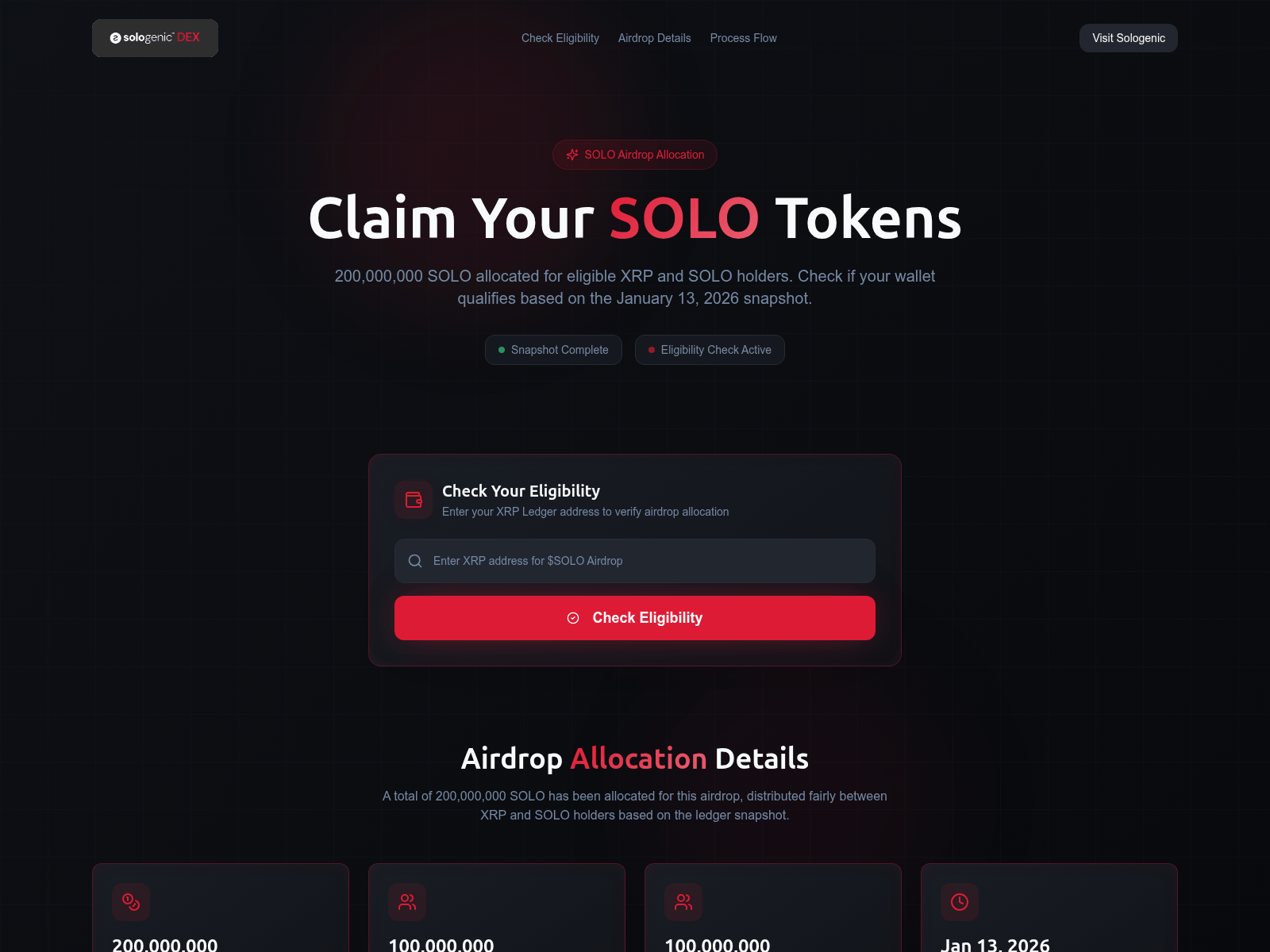 Screenshot of sologenicreward.info