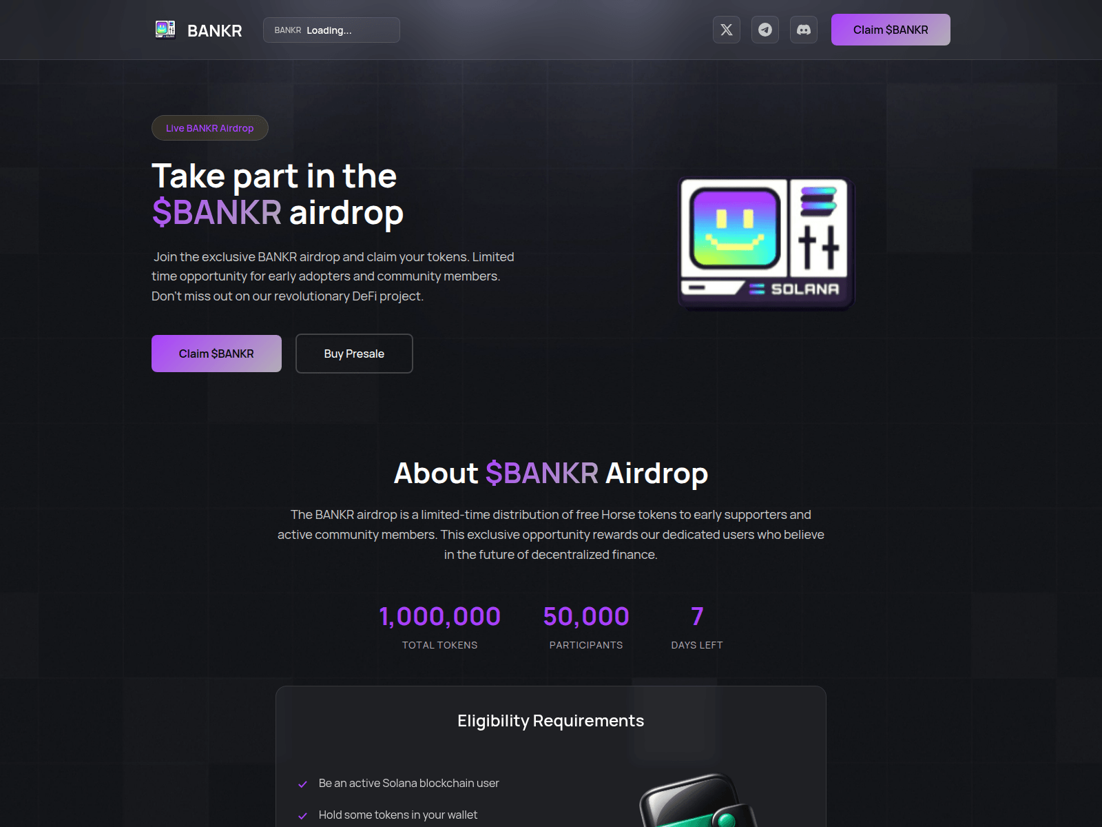Screenshot of claim-bankr.pages.dev