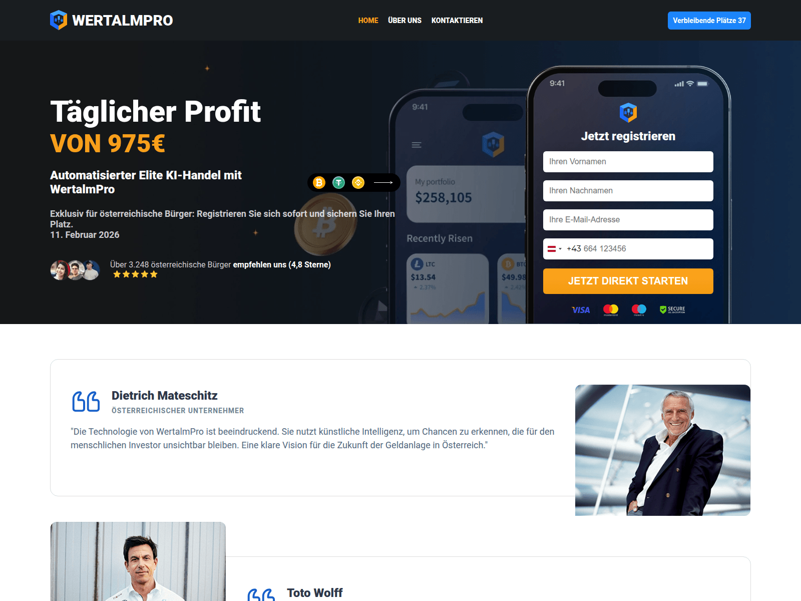 Screenshot of wertalmproai.com