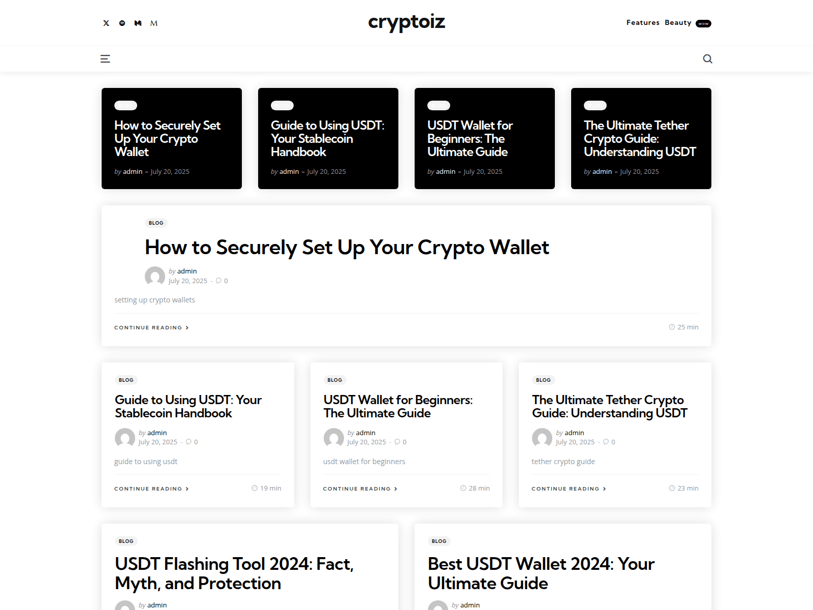 Screenshot of cryptoiz.net