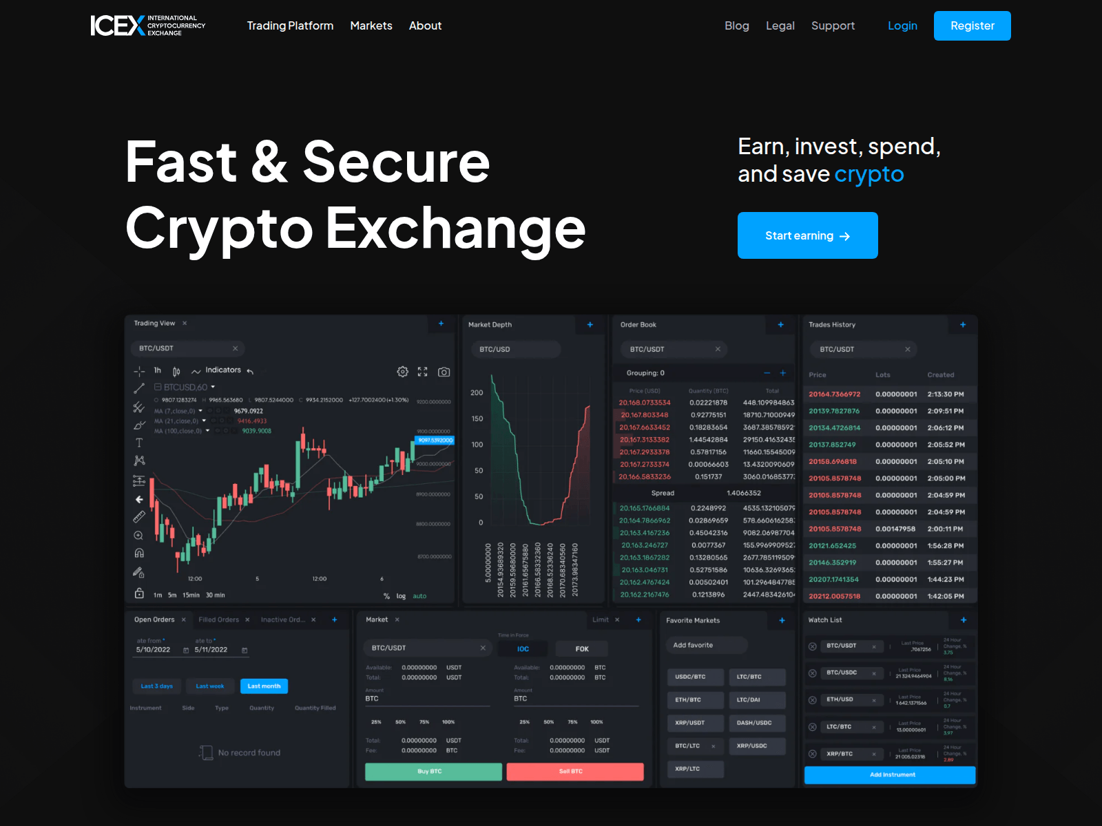 Screenshot of i-cex.com