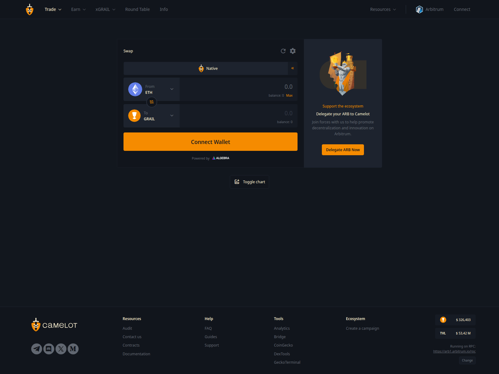 Forensic screenshot of camelot-exchange.org