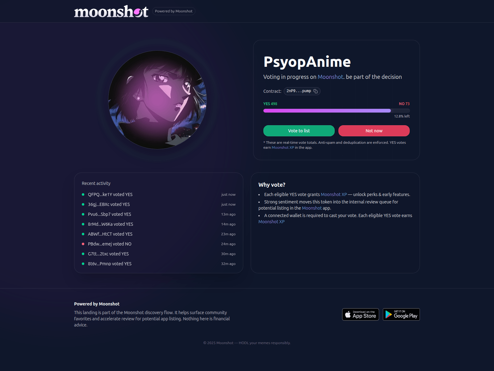 Screenshot of moonshot-psyopanime.com