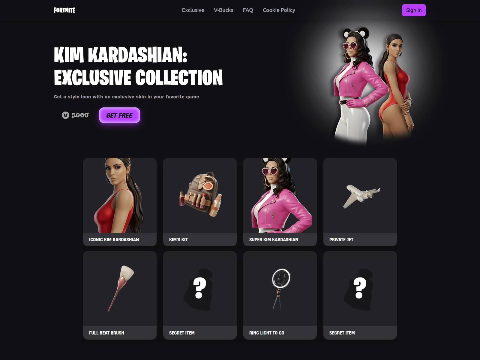 Screenshot of w.fortnatrack.top