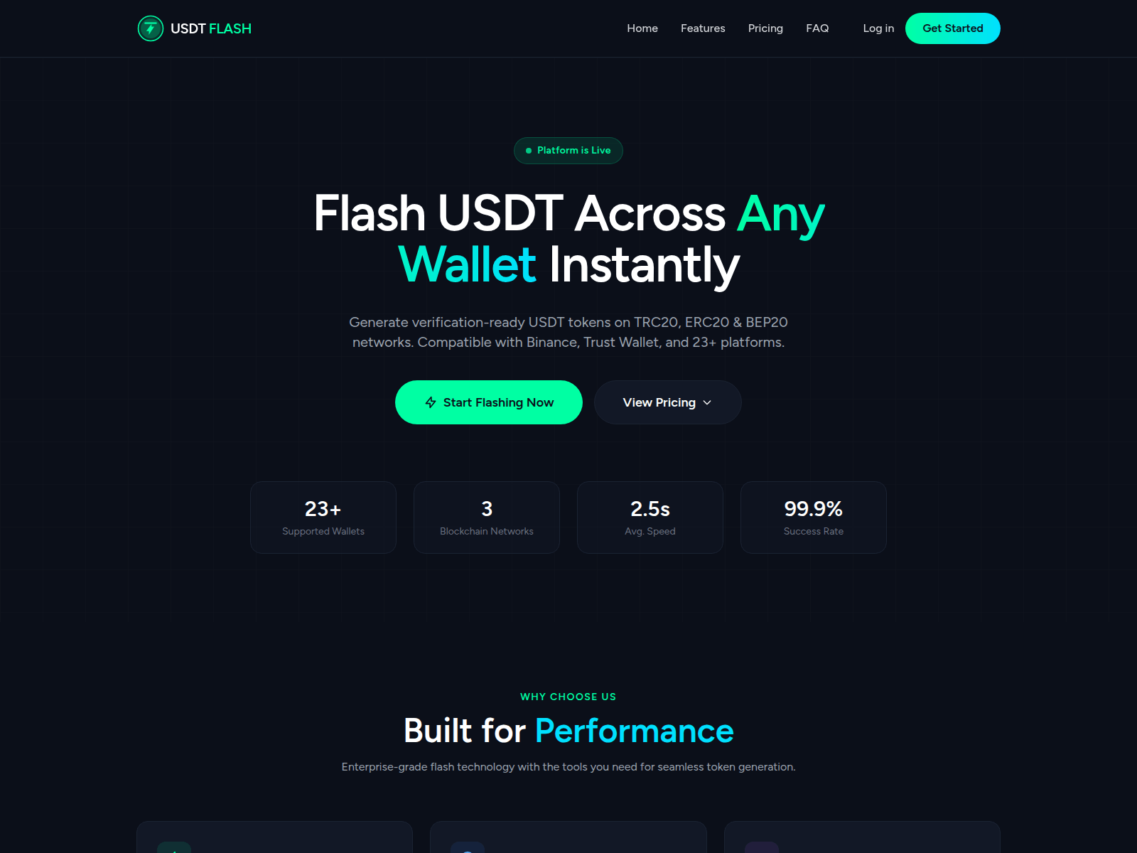 Screenshot of usdtfls.cloud