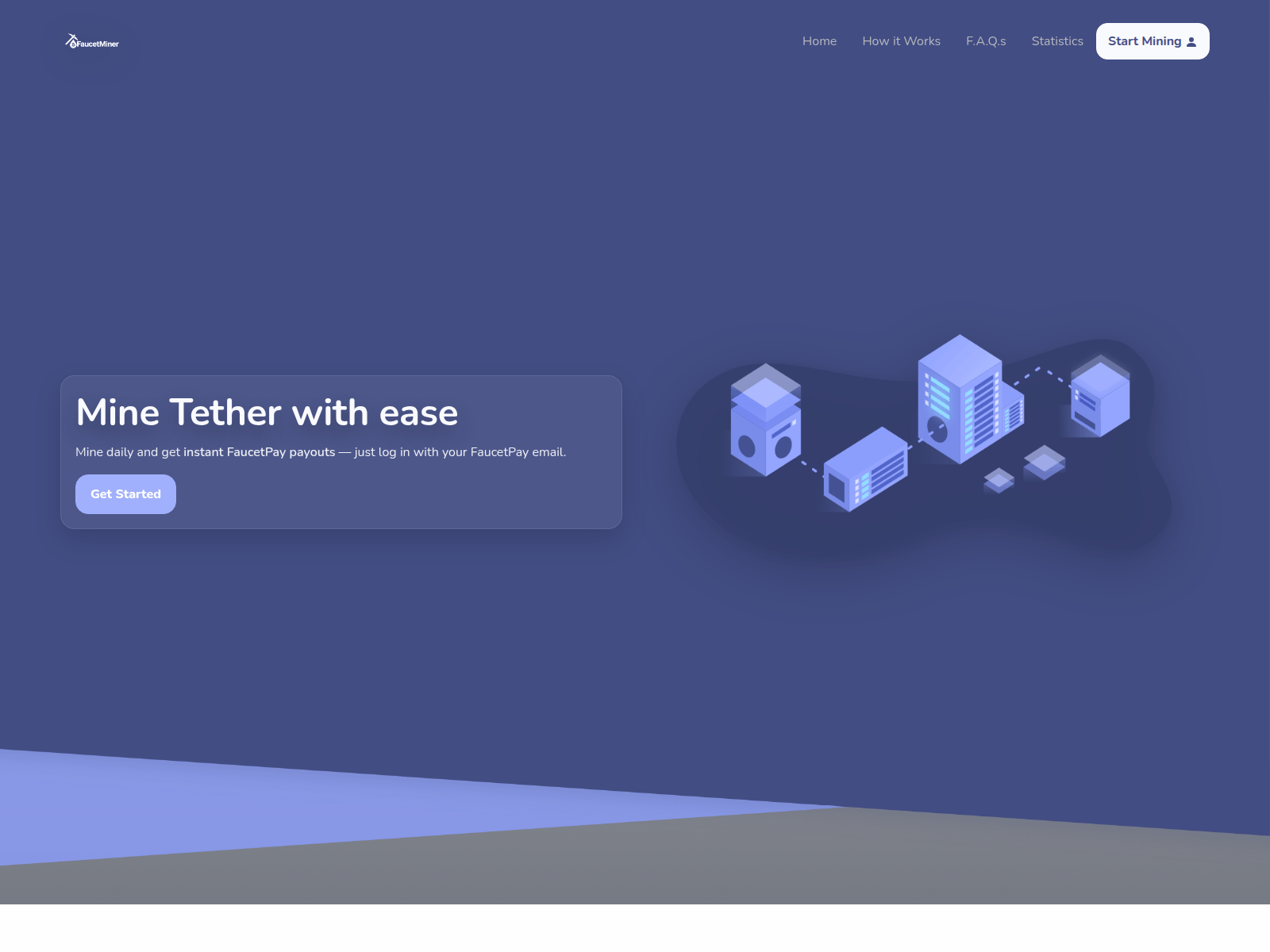 Screenshot of tron.faucetminer.cloud