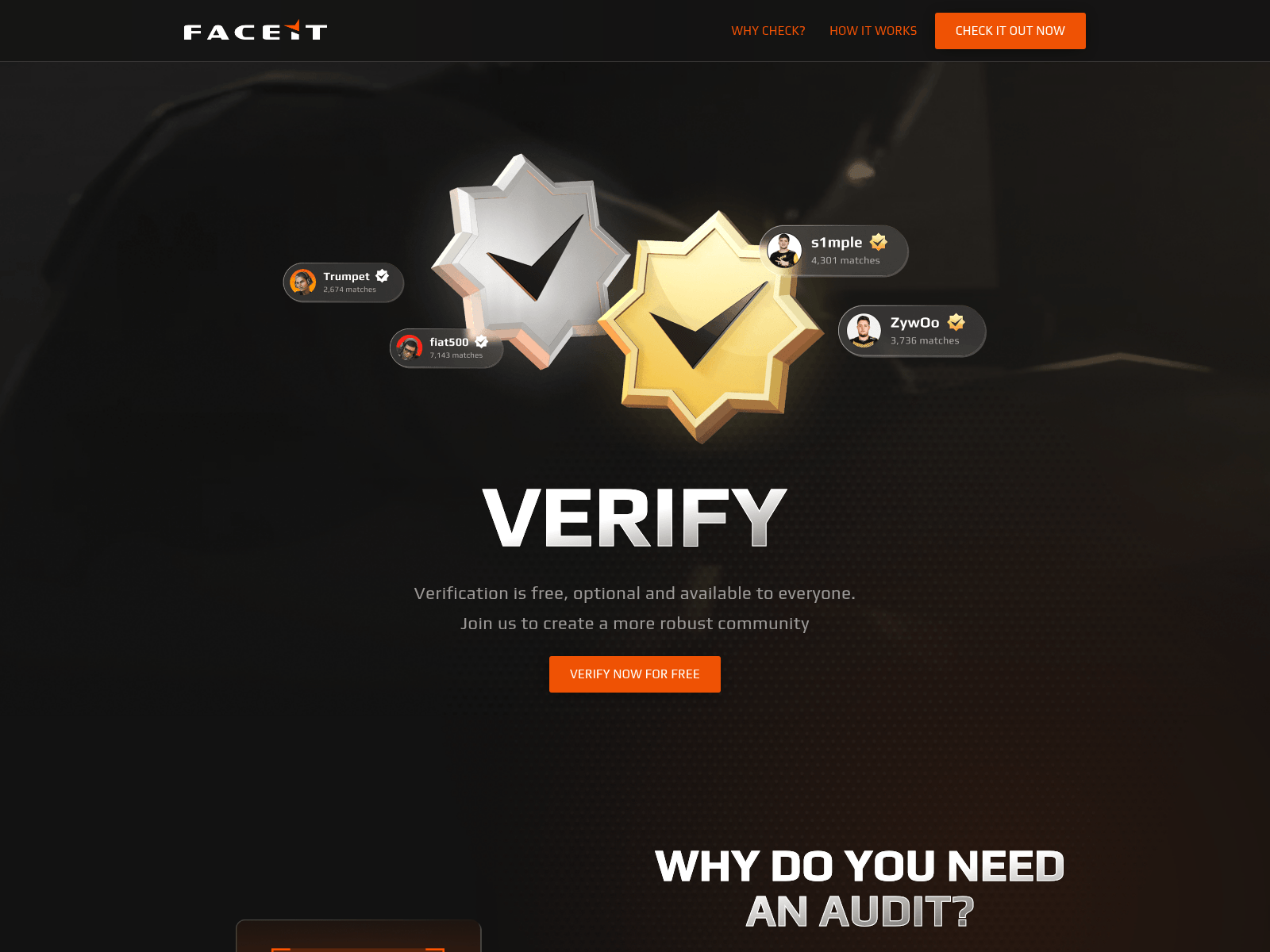 Screenshot of faceit-verifyclubs.xyz