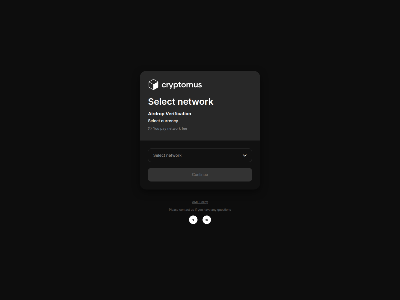 Screenshot of cryptomus-app.com
