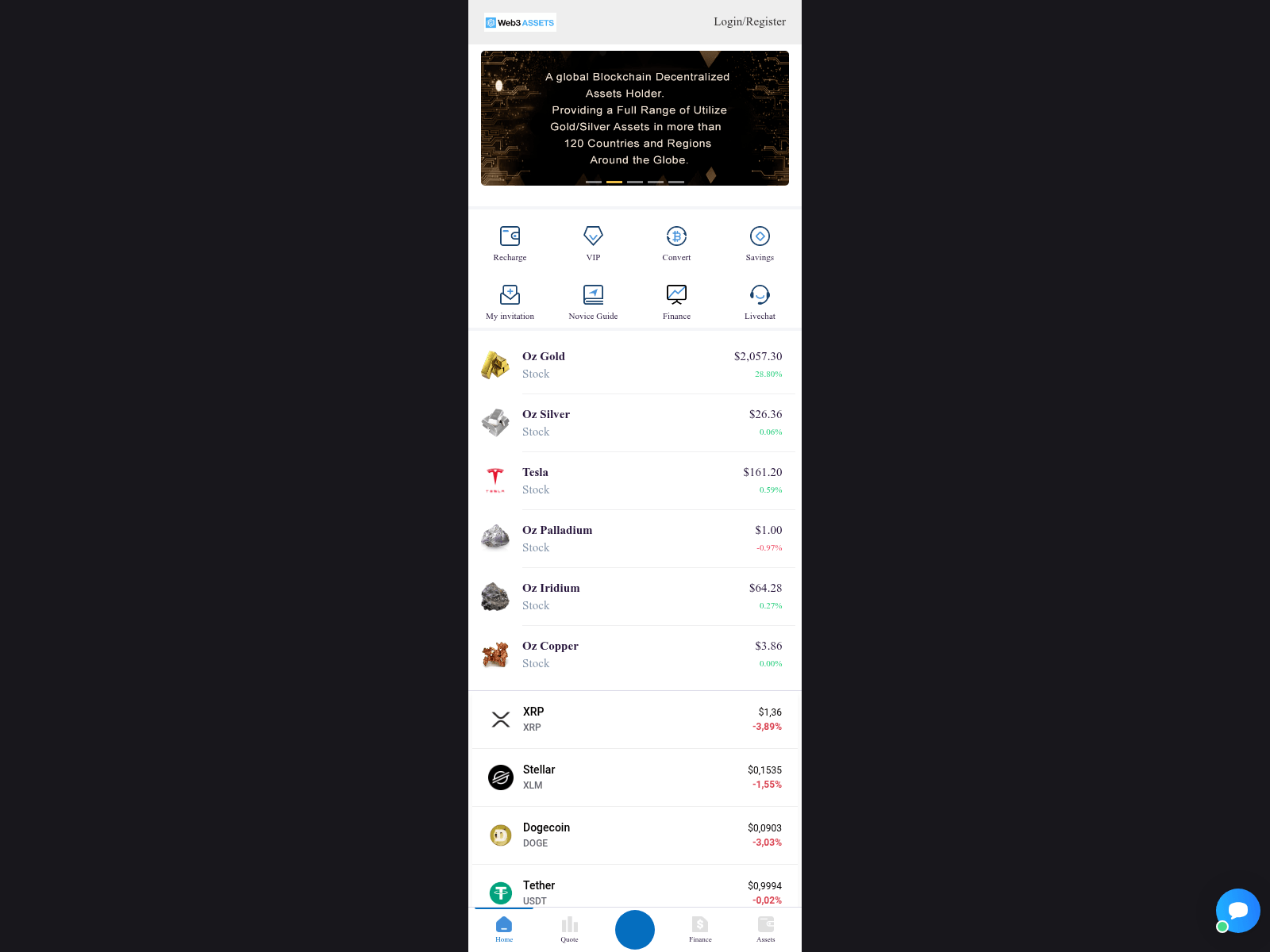 Screenshot of web3assets.pro