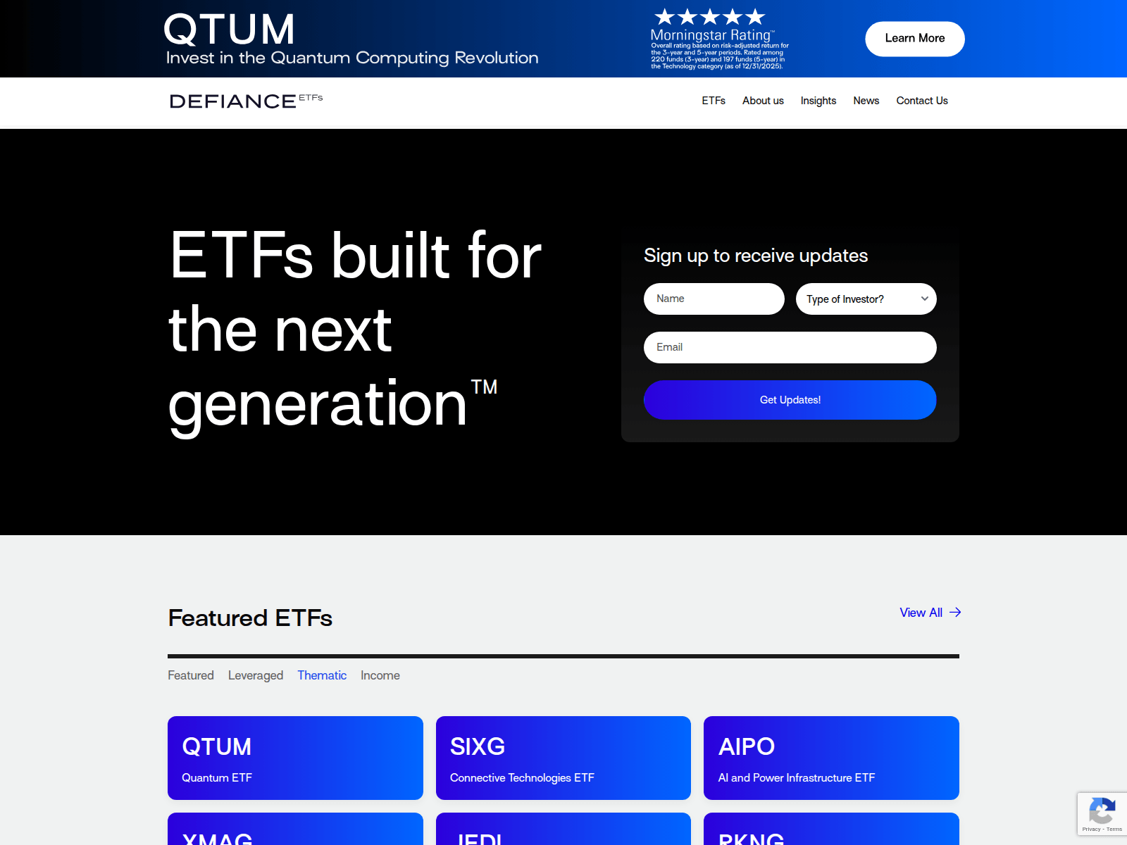 Screenshot of defianceinvesting.com