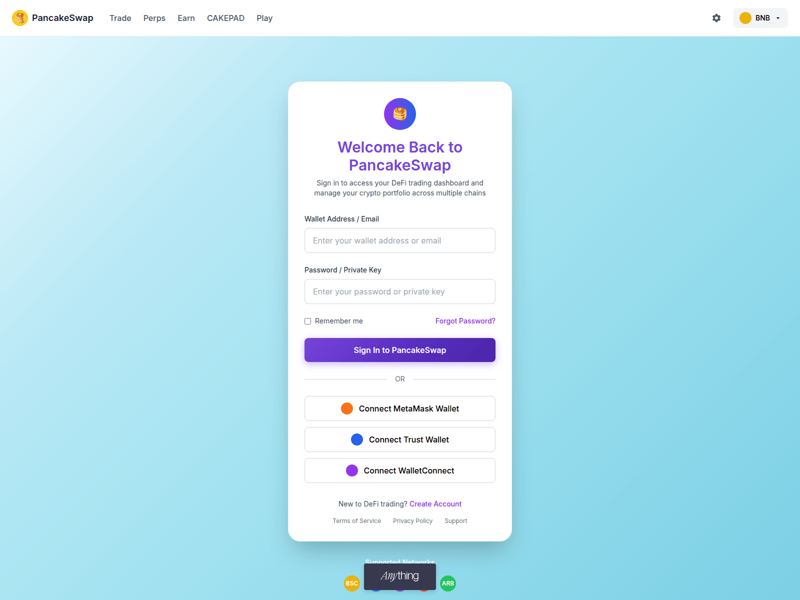 Screenshot of pancakes-wap-login.created.app