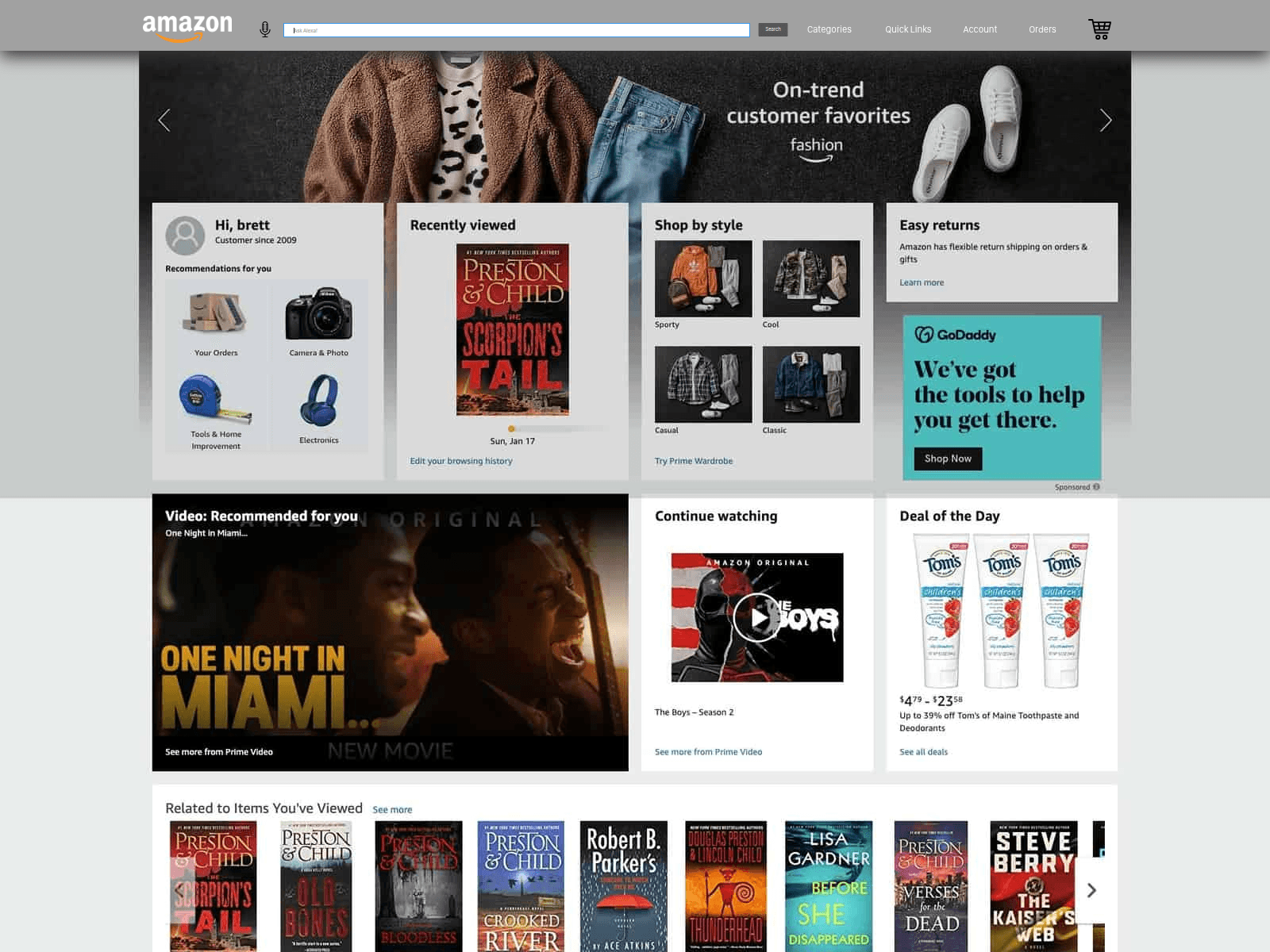 Screenshot of amazon-megamenu-913834.webflow.io