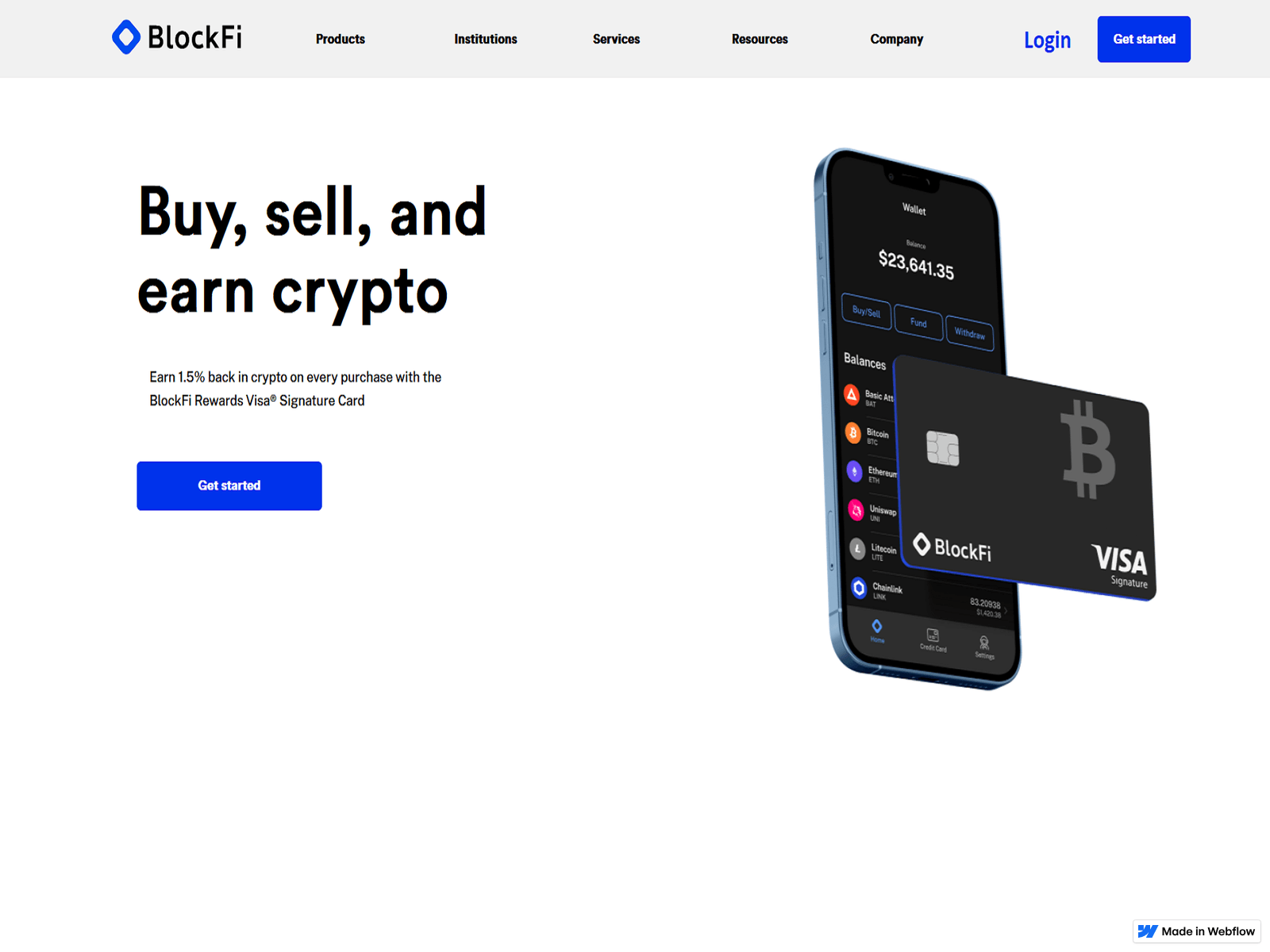 Screenshot of service--blockfie--cdn--cdn.webflow.io