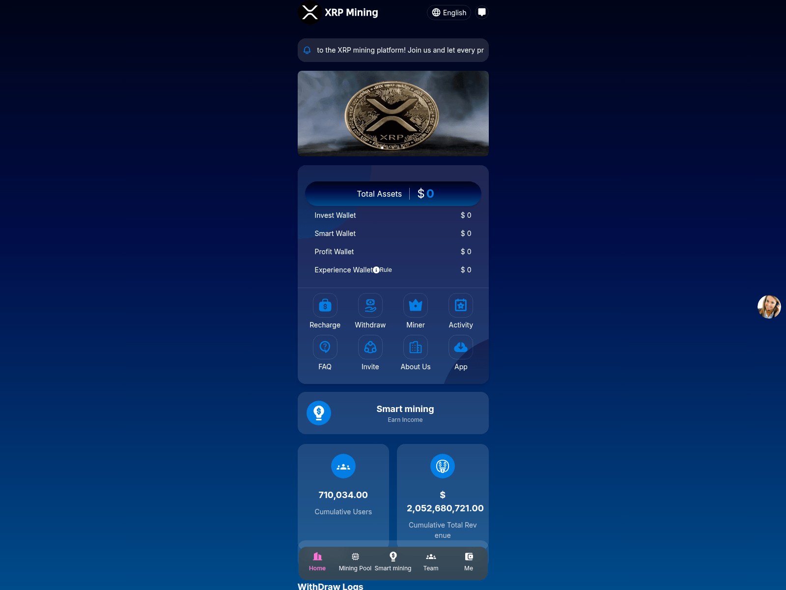 Screenshot of www.yb-usdt.vip