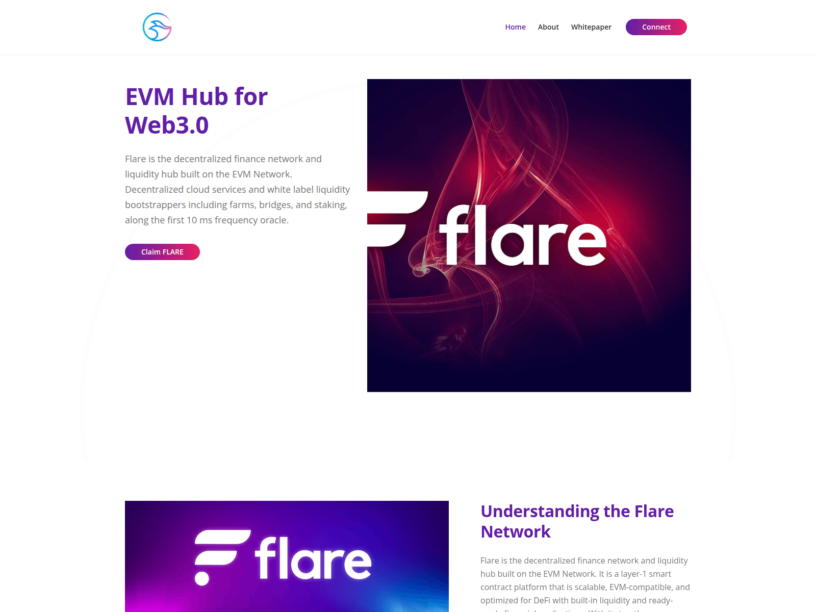 Screenshot of flare-claim-evm.com