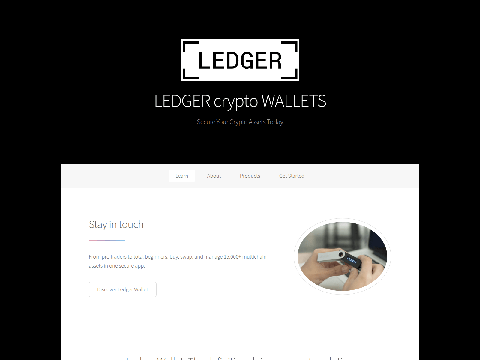 Screenshot of ledger-app.cc