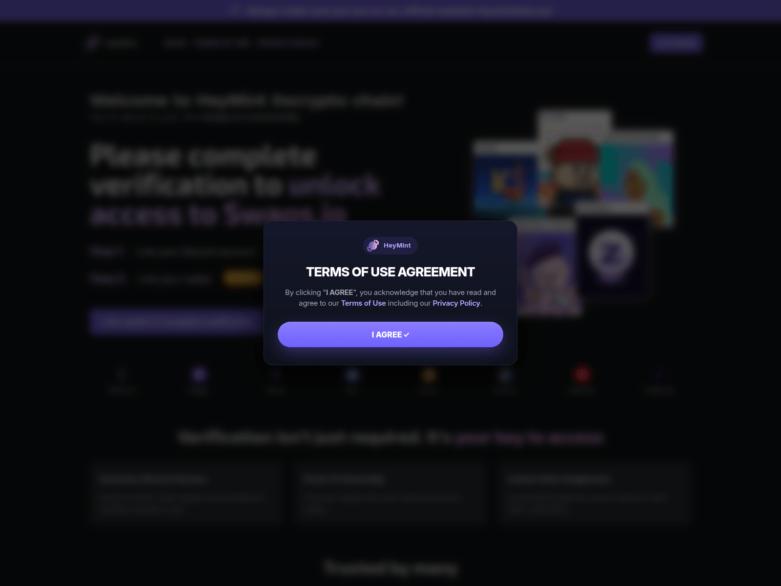 Screenshot of heymintlabs.xyz