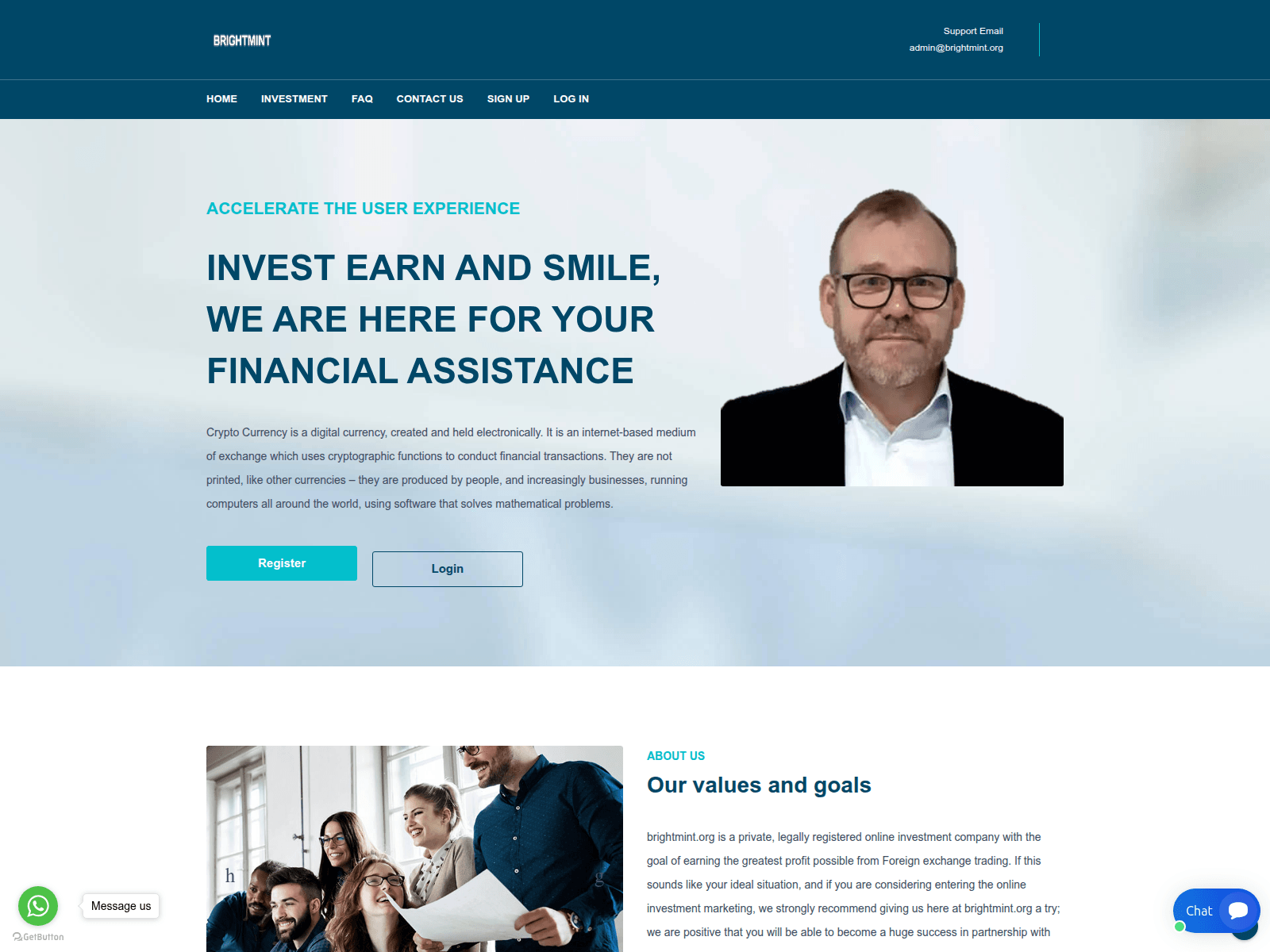 Screenshot of brightmint.org