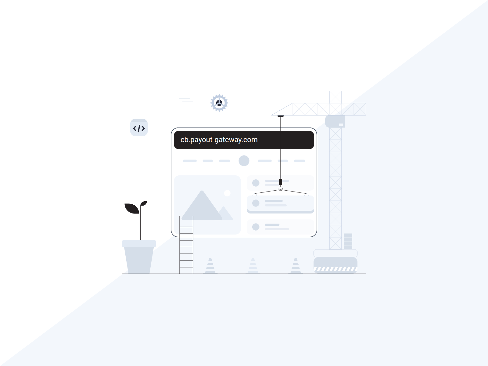 Screenshot of cb.payout-gateway.com/receipt