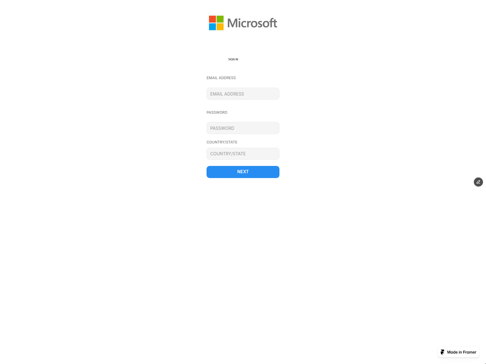 Screenshot of common-company-348799.framer.app