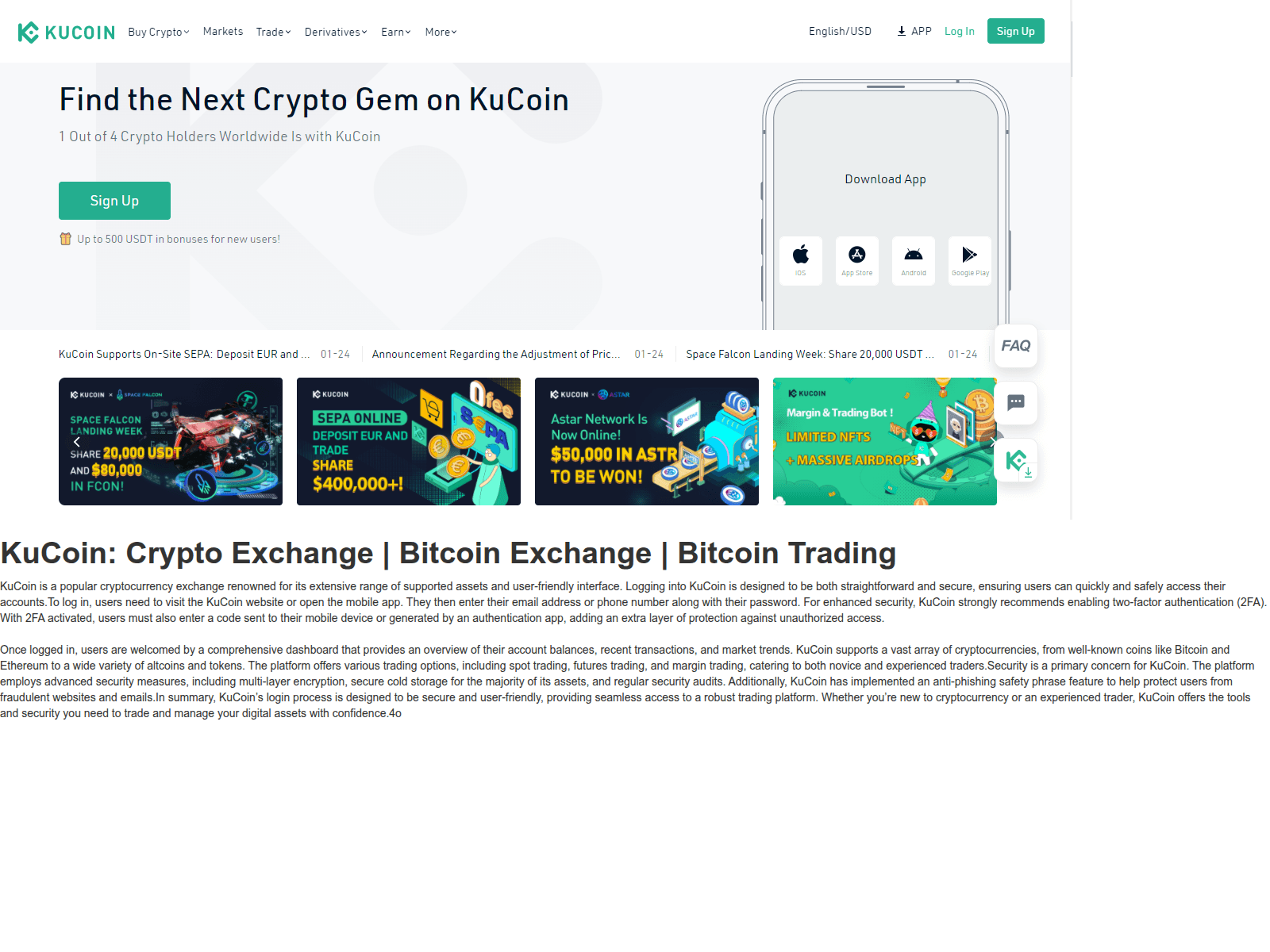 Screenshot of aqkukoinlogin.webflow.io