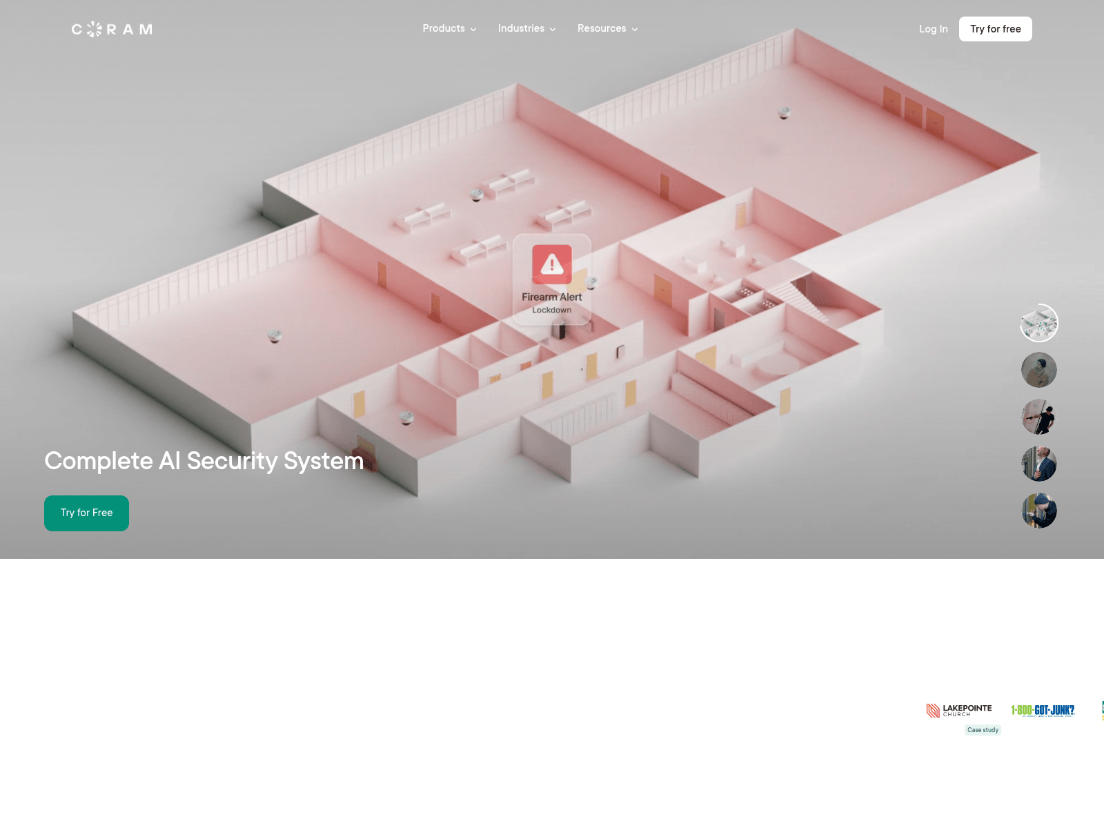 Screenshot of coram-meetnow.com