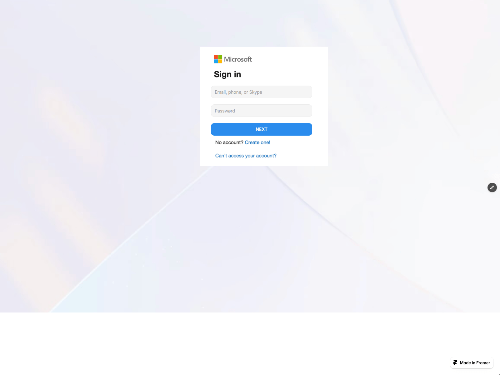 Screenshot of glowing-travelers-307979.framer.app
