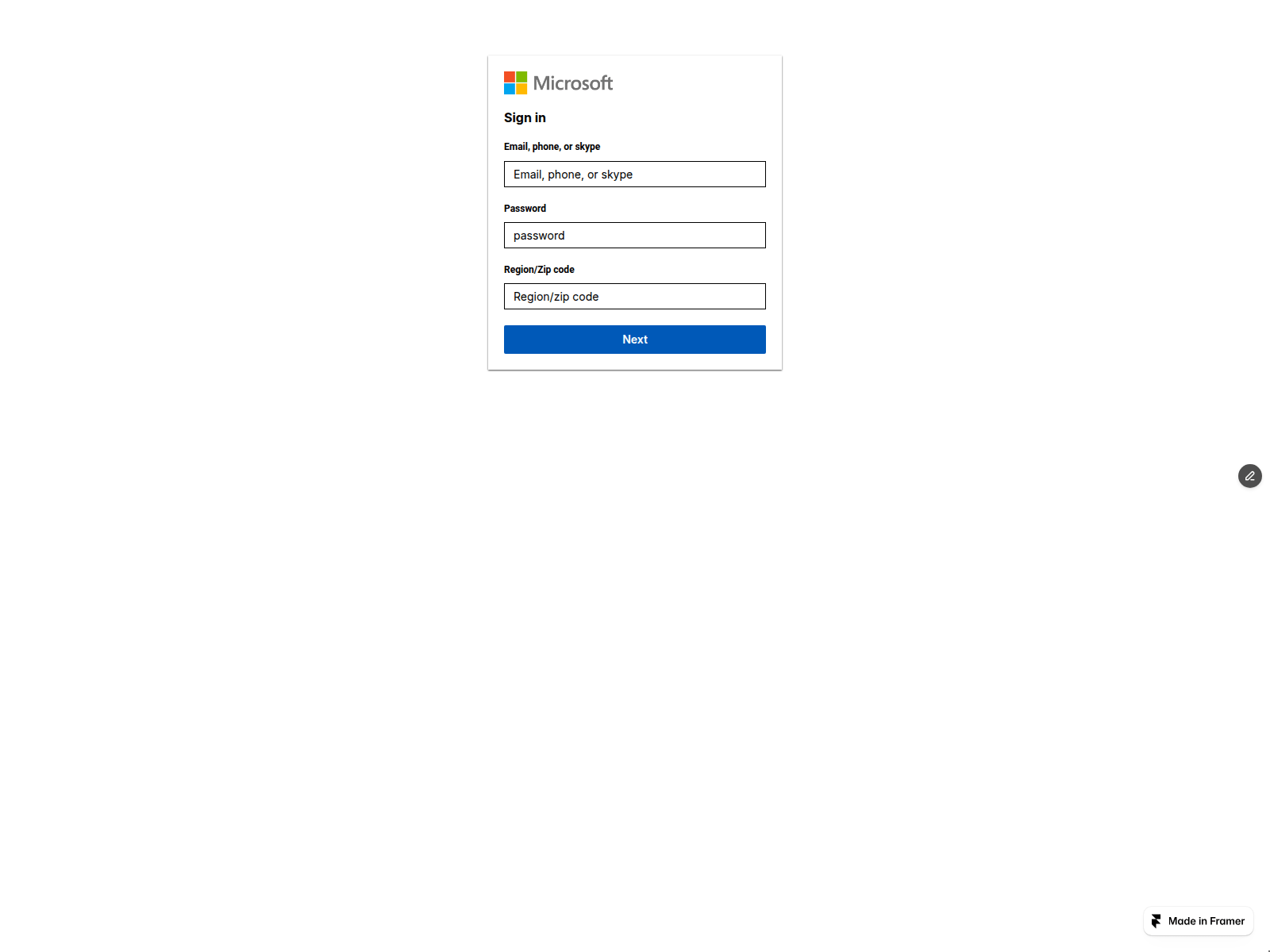 Screenshot of swift-windows-102694.framer.app