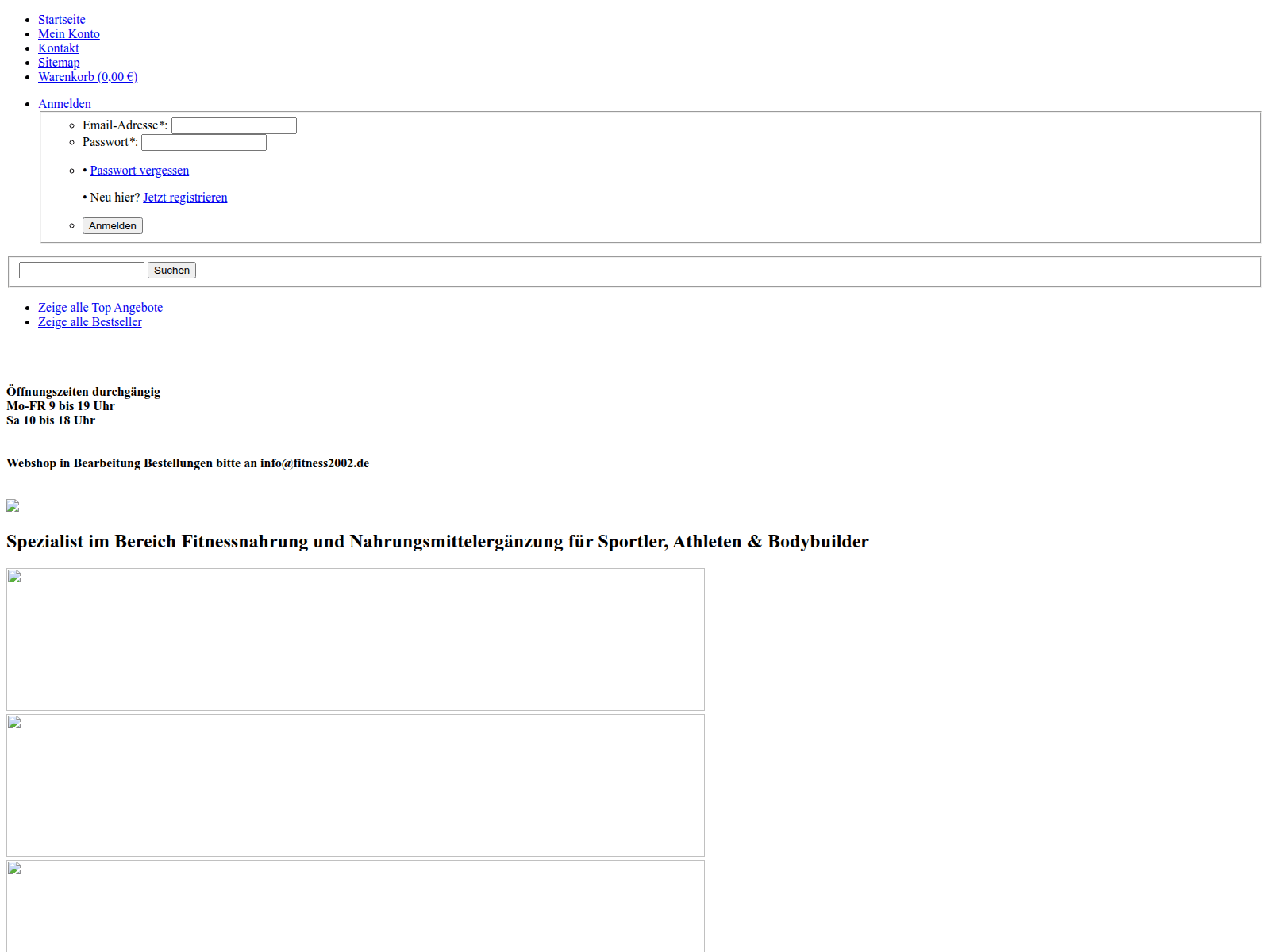 Screenshot of sporternaehrung-lambertz.de