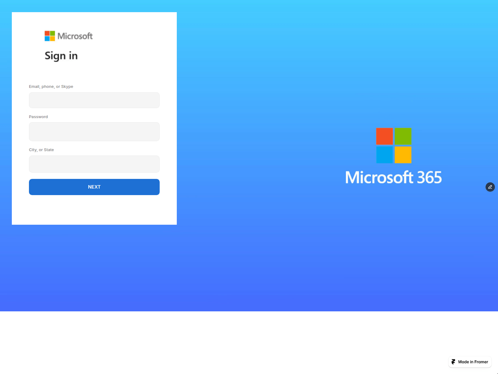 Screenshot of important-marketing-997263.framer.app