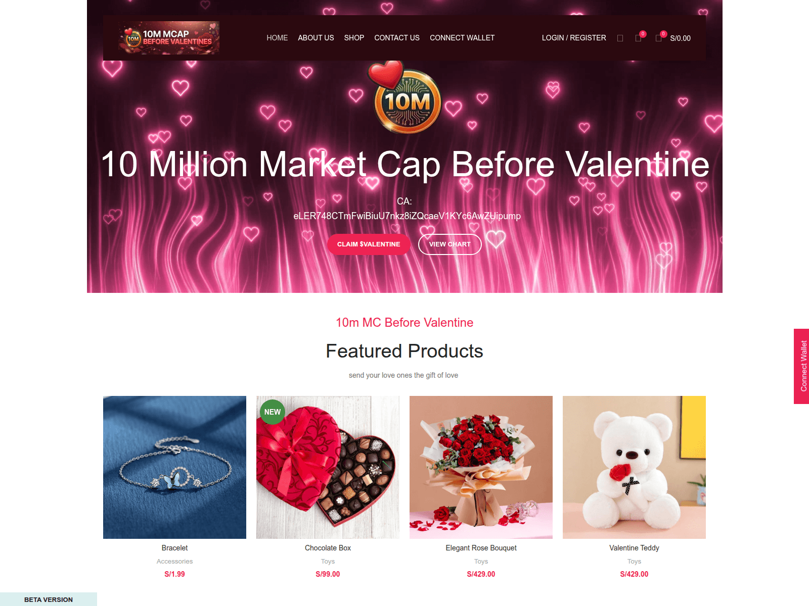 Screenshot of 10mbeforevaientine.online